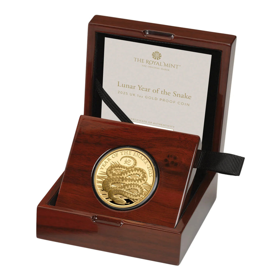 2025 英国生肖蛇年1oz 金币｜The Royal Mint Shēngxiào 系列（Gold Proof）